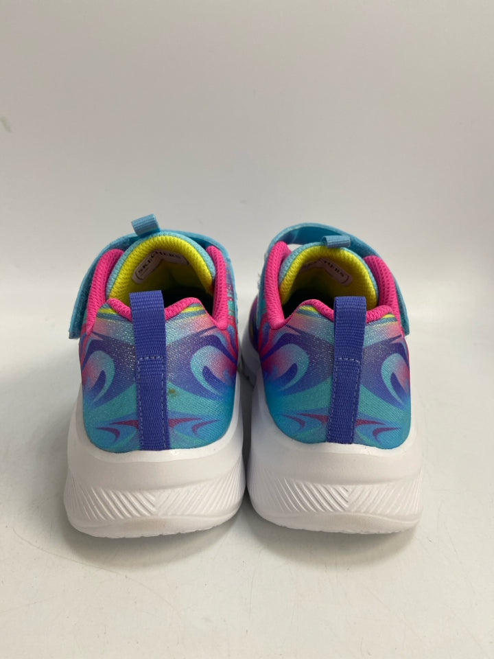 Skechers SIZE 12 Blue Pink/Multi Girl&