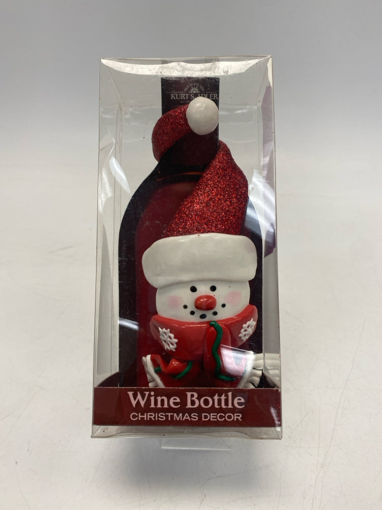 NEW/PKG Kurt Adler Red White Snowman Christmas