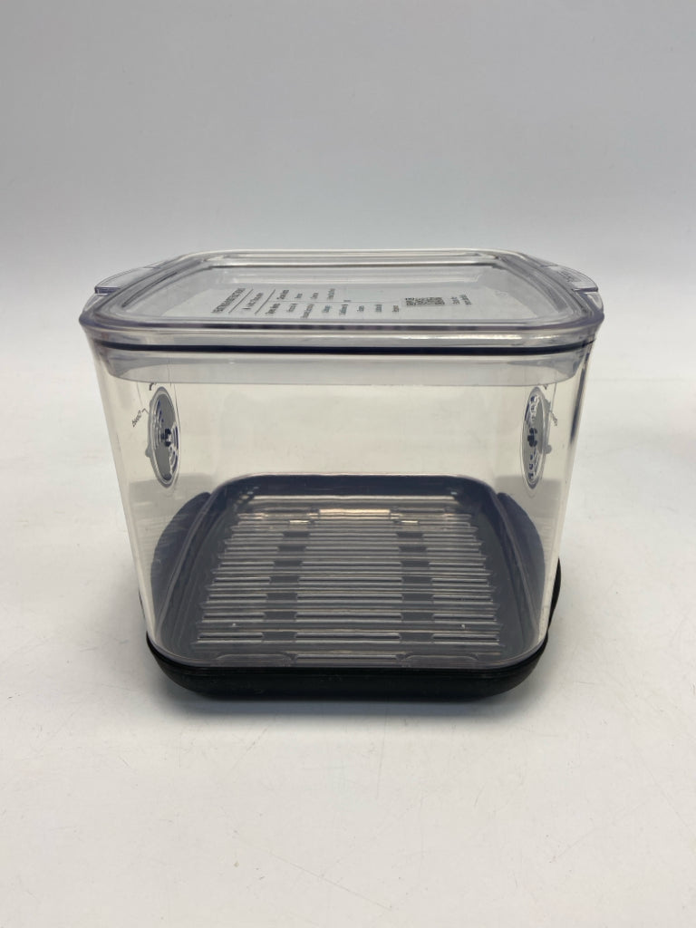 Clear Black Storage Container