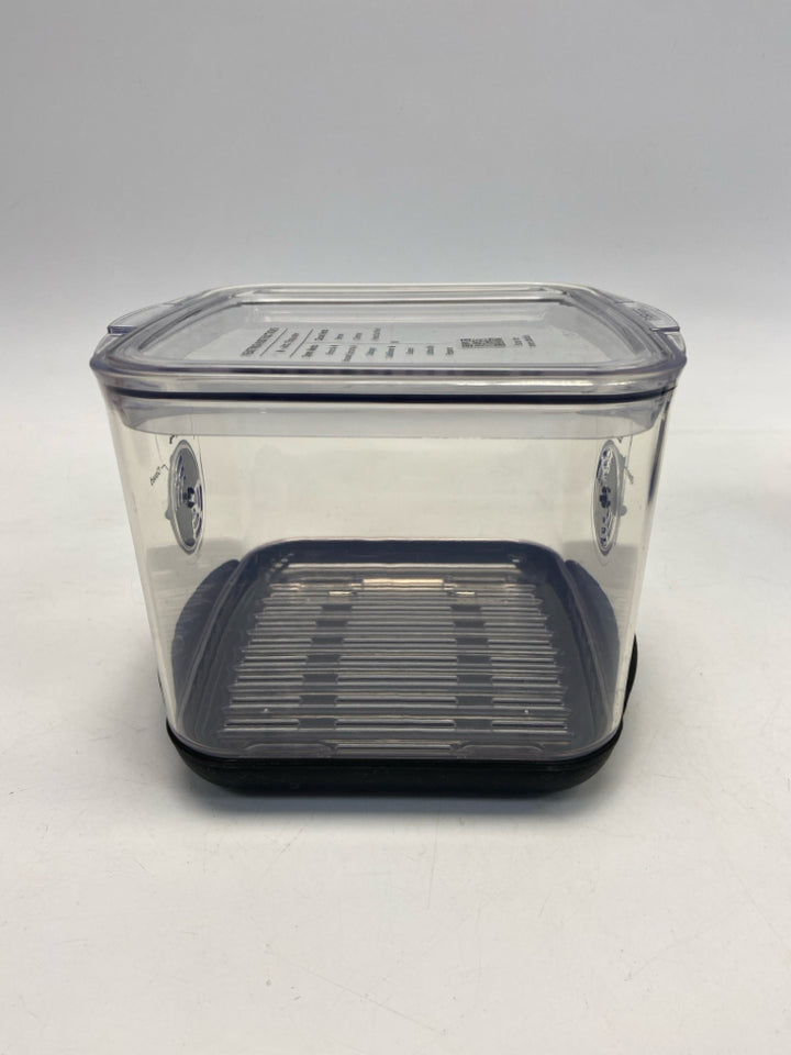 Clear Black Storage Container