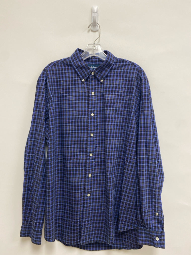 Ralph Lauren Size XL Purple/Black Beige Plaid Men&
