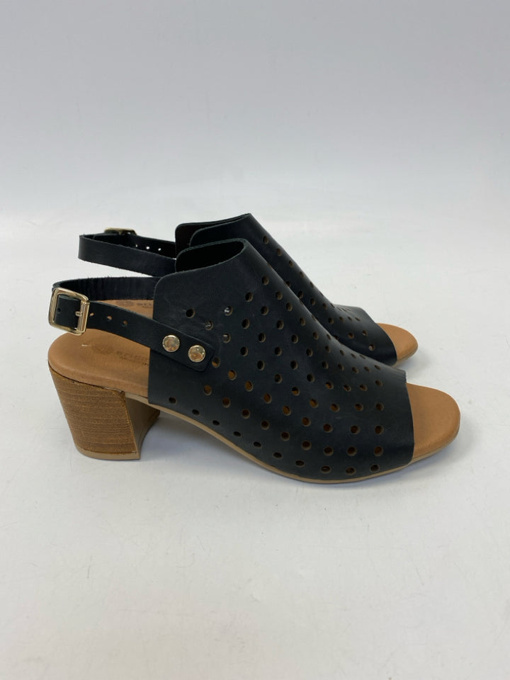 Ericmichael  Size 39 Black Perforated Sandals