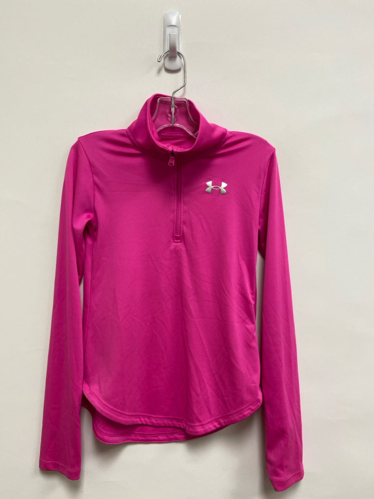 Under Armour SIZE M Hot Pink Quarter Zip Girl&