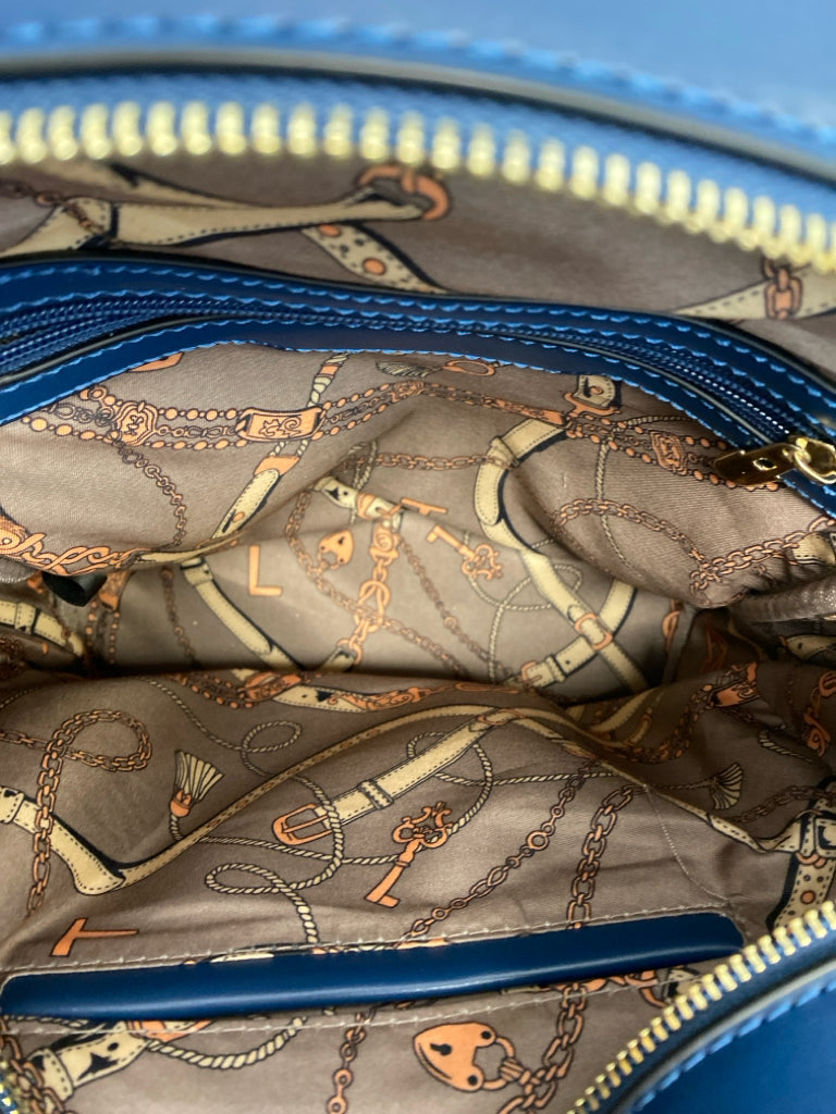 Dark Blue Quilted Backpack