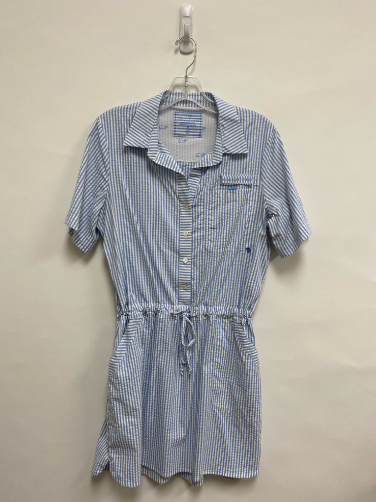 Vineyard Vines Size 6 Blue White Striped Ladies Dress