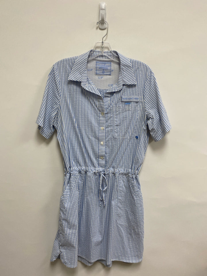 Vineyard Vines Size 6 Blue White Striped Ladies Dress