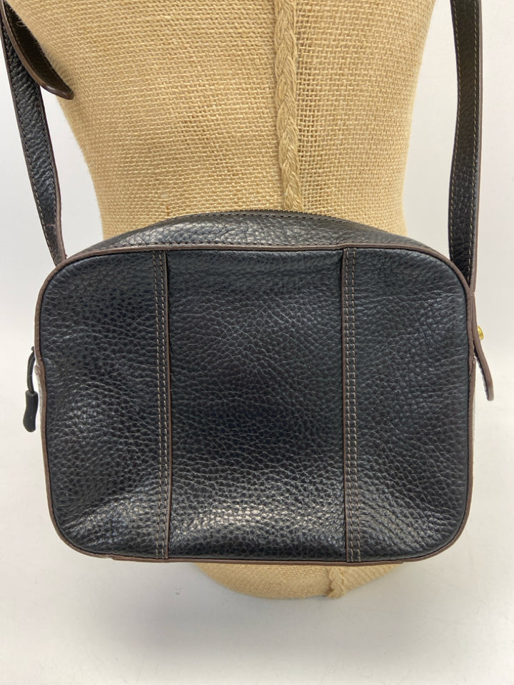 Fossil Black Leather Crossbody