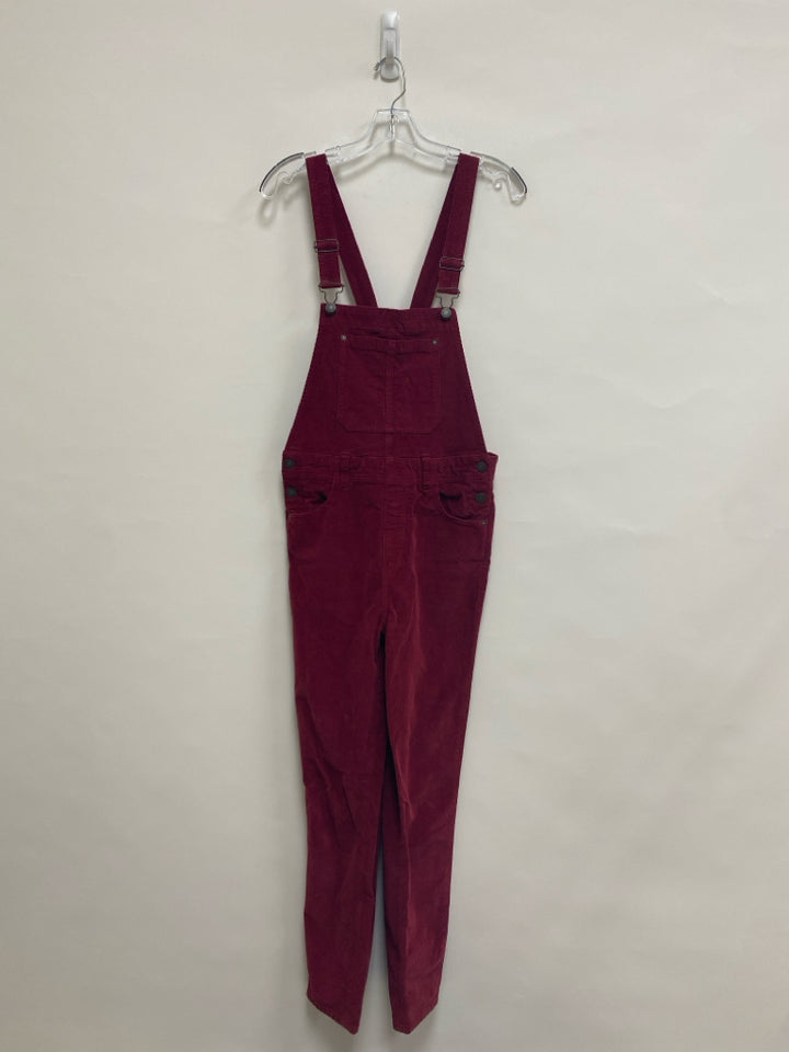 We The Free Size 29 Cranberry Corduroy Ladies Overalls