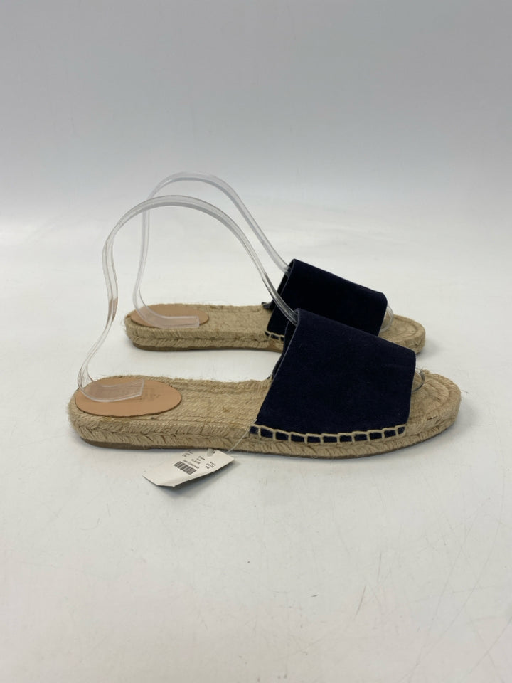 NWT J Crew  Size 7 Navy Sandals
