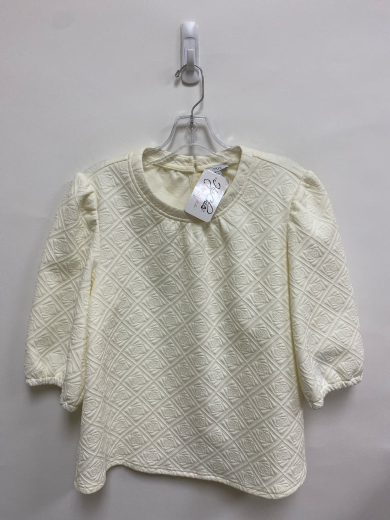 NWT Size L Cream Texture Ladies Top