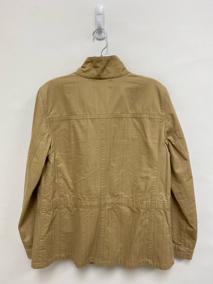 Talbots Size M Tan Button Up Ladies Jacket