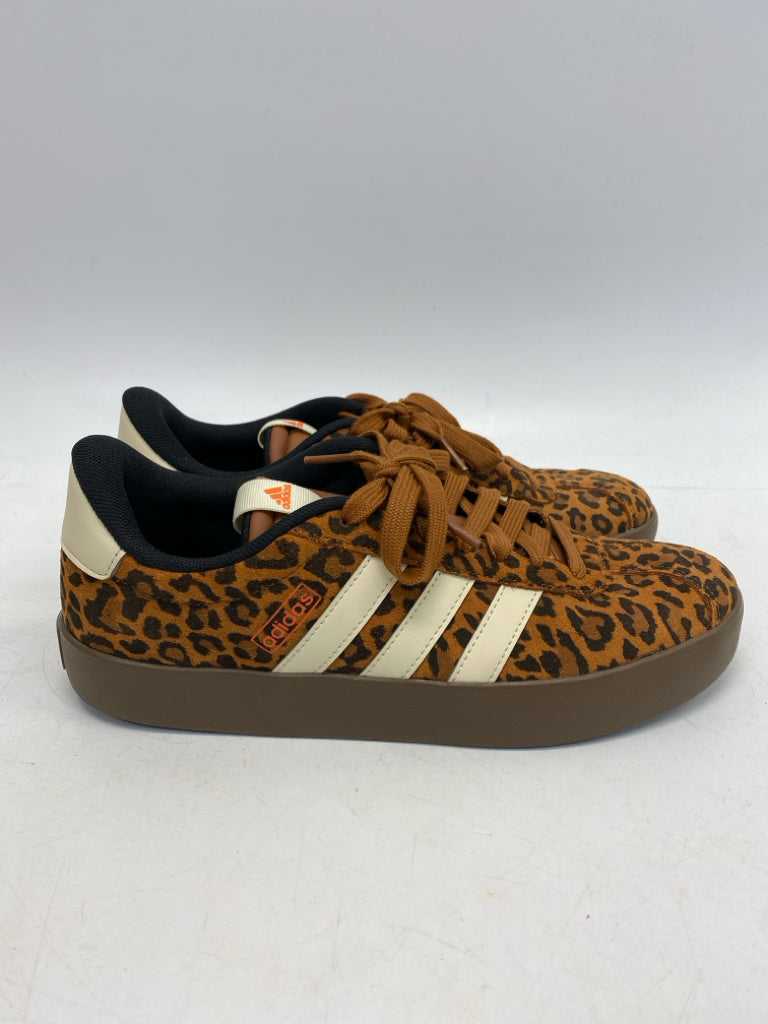 NWOT Adidas  Size 9.5 Brown Black Animal Print Sneakers