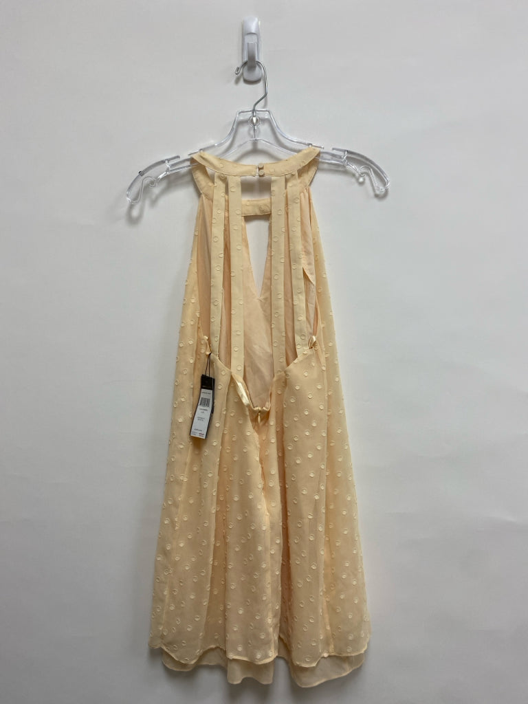 NWT BCBG Size S Beige Sleeveless Ladies Dress