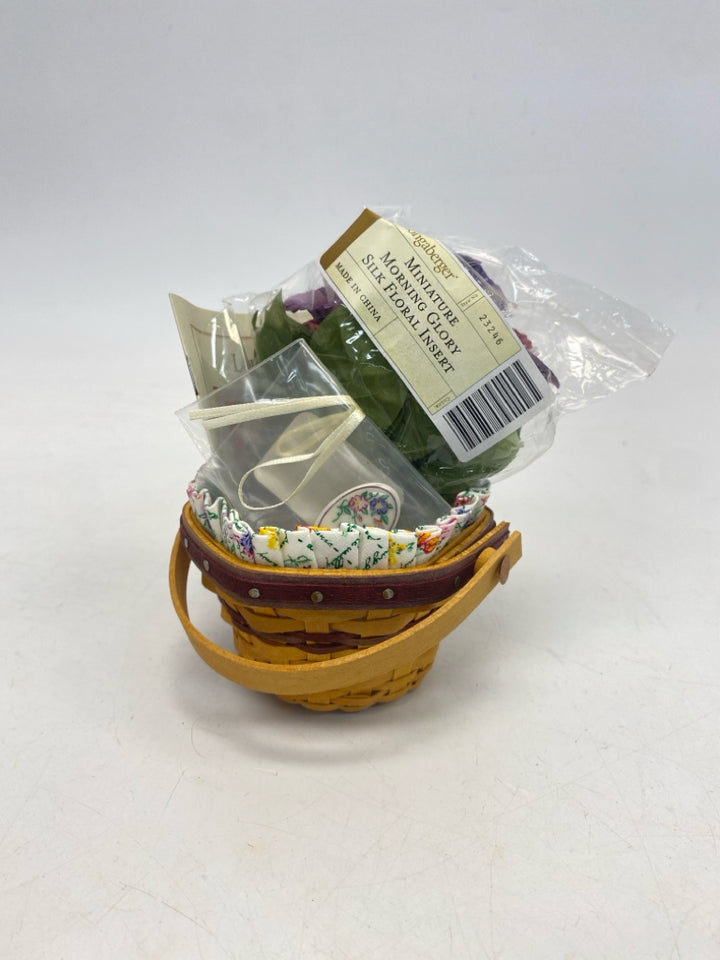NWOT Longaberger 2006 Collector Club May Series Morning Glory Basket