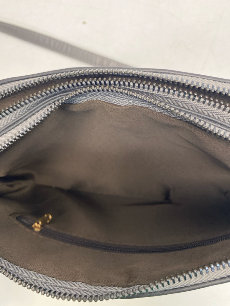 Dark Gray Braided Crossbody