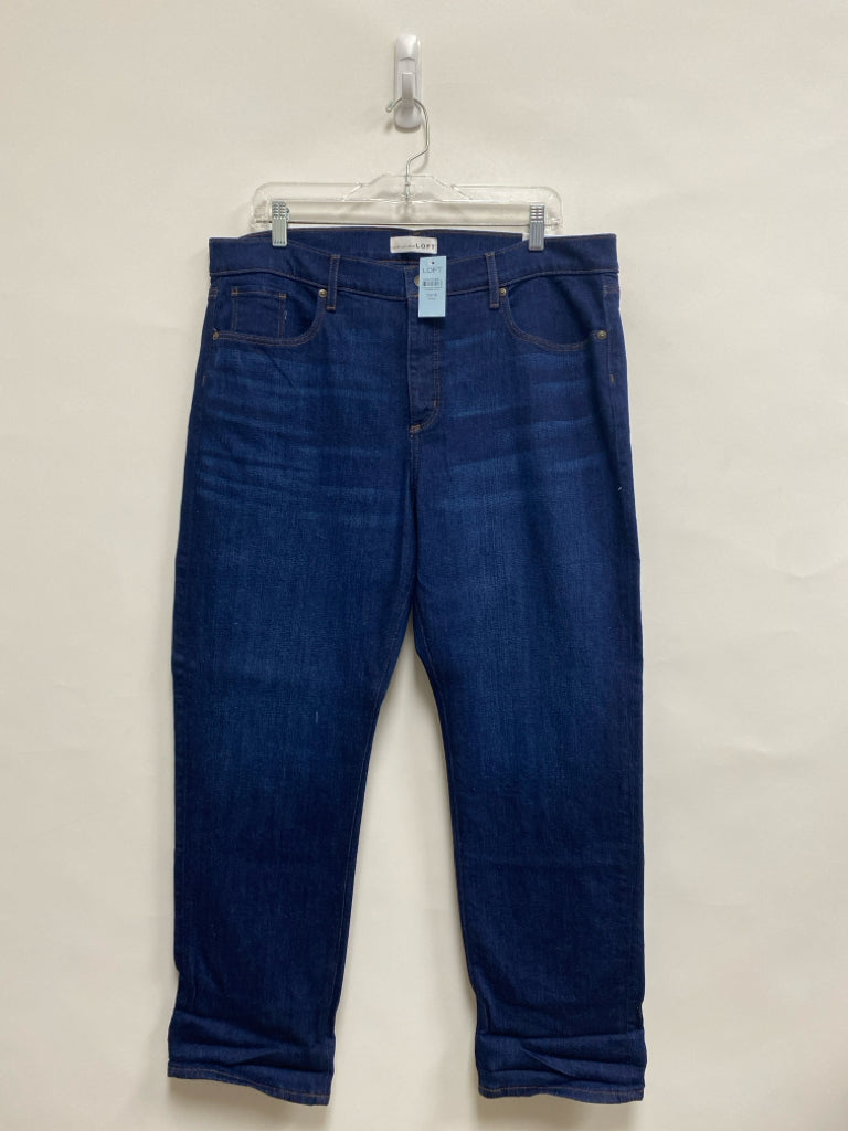 NWT LOFT Size 16P Dark Blue Plus Size Jeans
