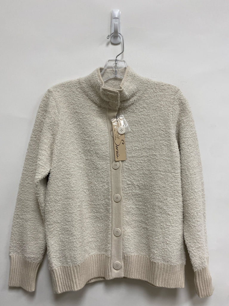 NWT Size SP Cream Cardigan Petite Sweater