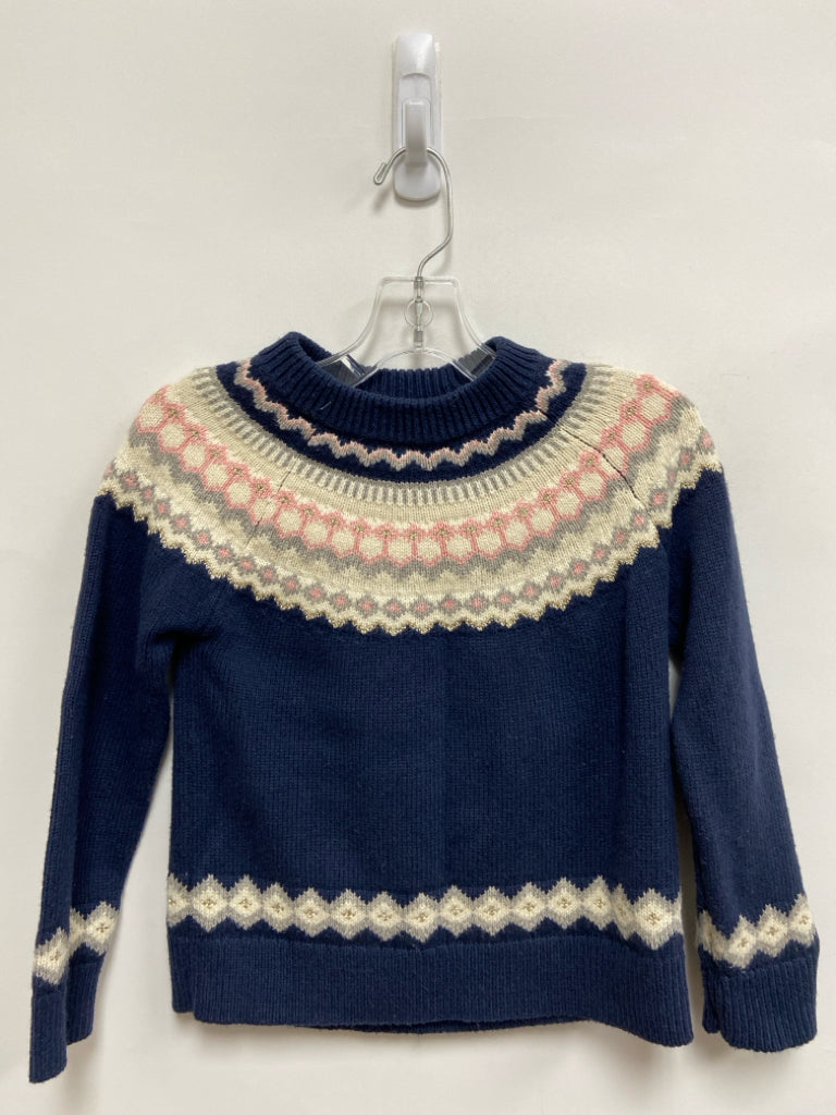 Crew Cuts SIZE 6/7 Cream/Navy Pink Girl&