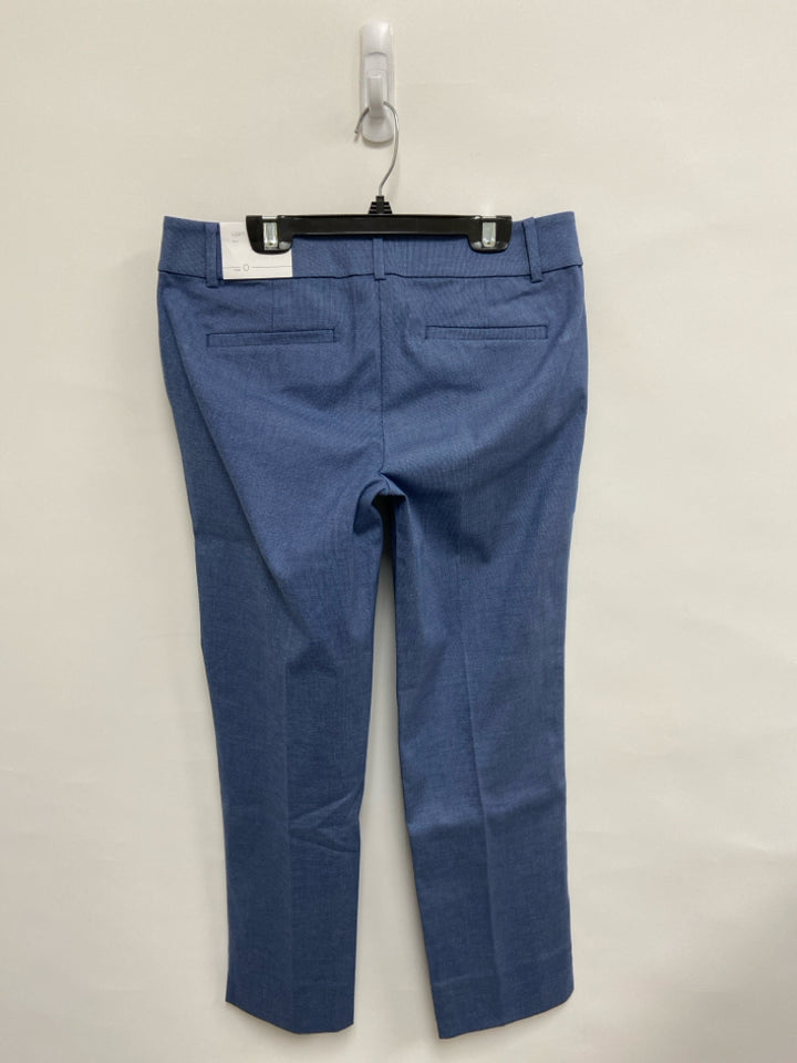 NWT LOFT Size 0 Blue Ladies Pants