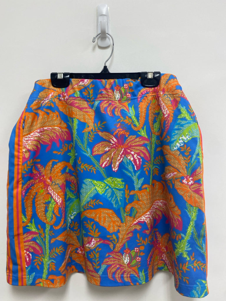 Gretchen Scott Size L Blue/Green Pink/Orange Tropical Ladies Skort