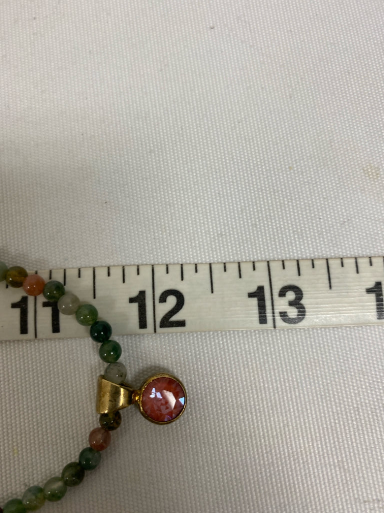 sabika Multi Color Gold Color Beaded Necklace