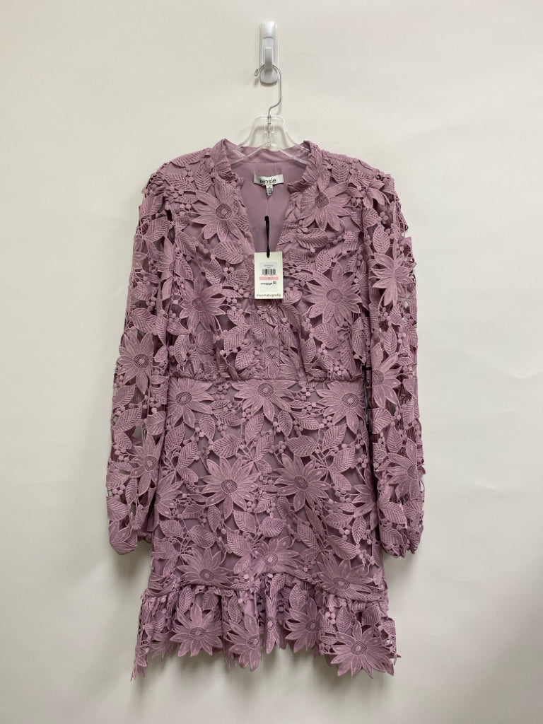 NWT Spense Size 10 Lavender Flowers Crochet Ladies Dress