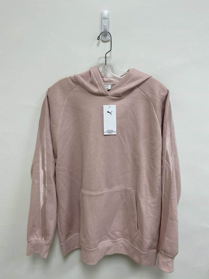 NWT Puma Size L Dusty Pink Hooded Ladies Sweatshirt