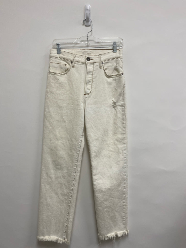 edyson Size 27 White Fringe Ladies Jeans