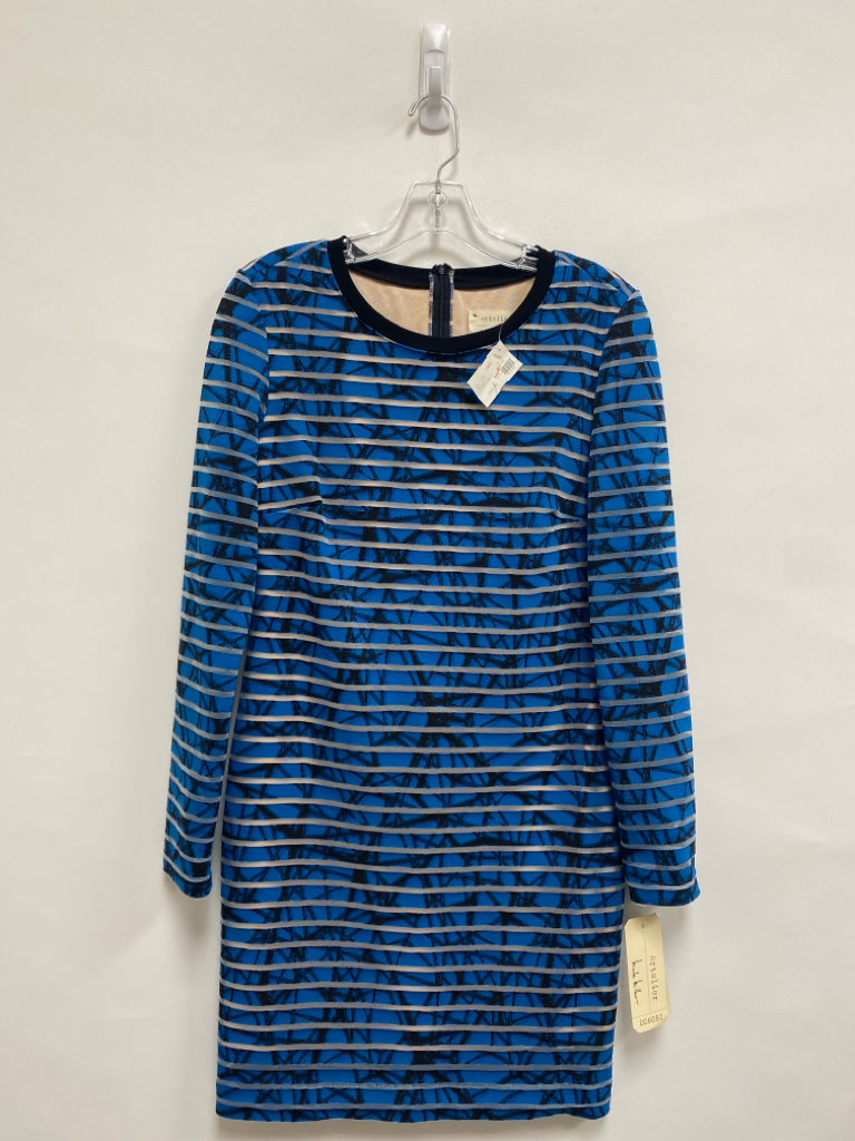 NWT Nicole Miller Size 8 Blue/Black Texture Ladies Dress