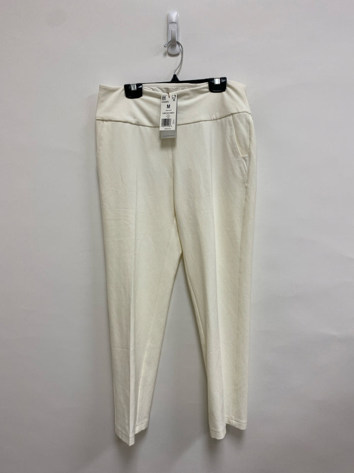 NWT Adidas Size M White Pull-on Athletic Pants