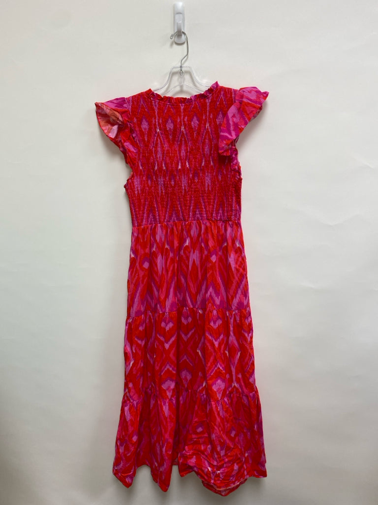 Sugar+ Lips Size L Red Pink Print Ladies Dress
