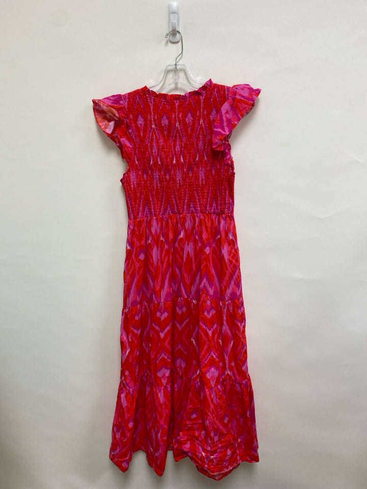 Sugar+ Lips Size L Red Pink Print Ladies Dress