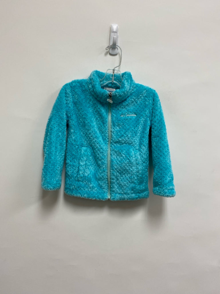 Columbia SIZE 3T Aqua Fuzzy Zip Down Girl&