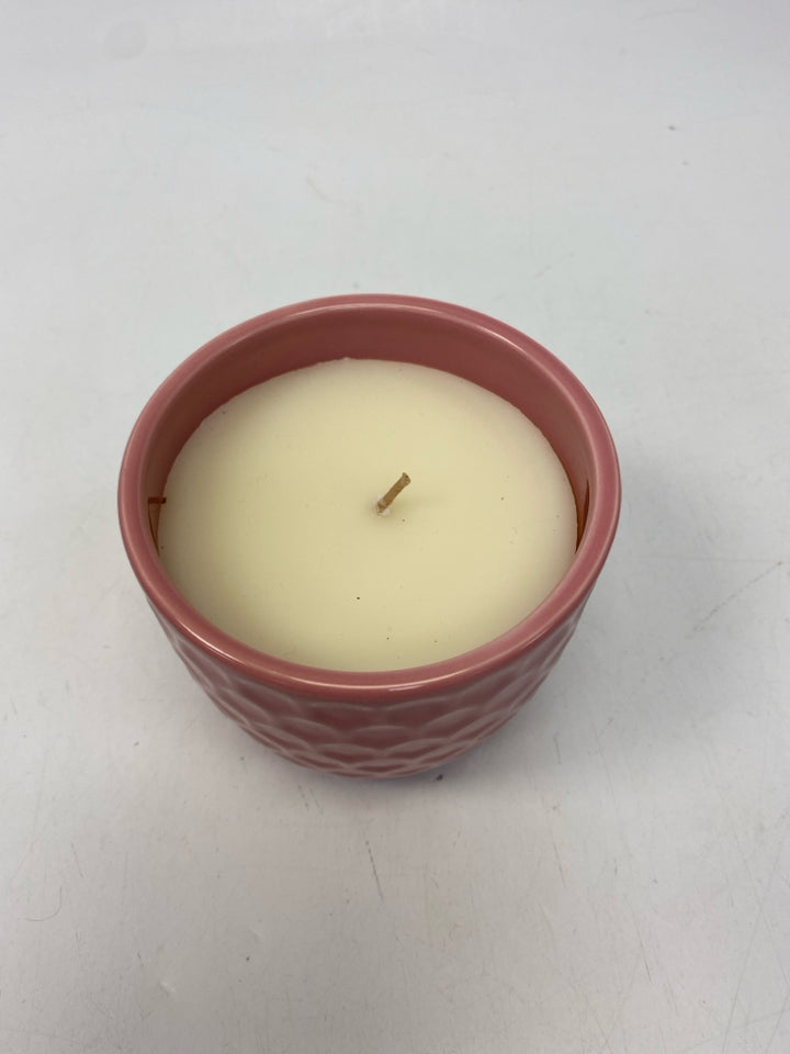 Pink Honeycomb Candle