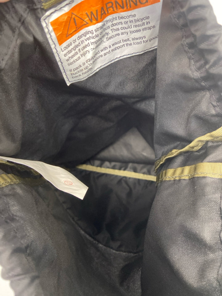 L L Bean Black Olive Green Backpack