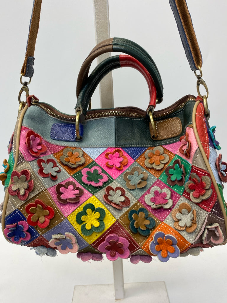 Heshe Multi-Color Flower(s) Handbag