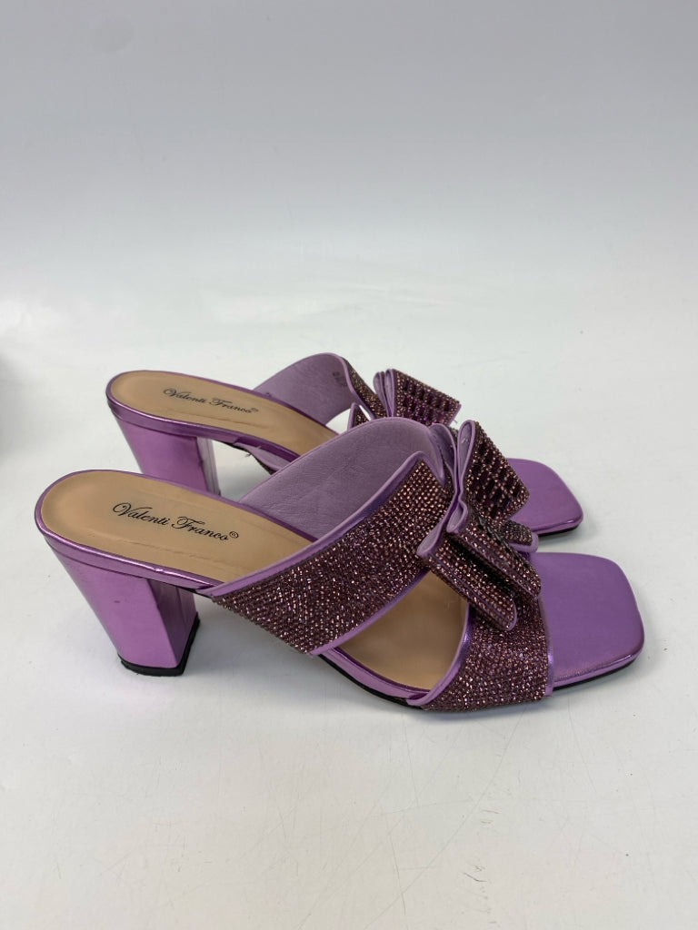Size 8.5 Purple Rhinestone(s) Sandals