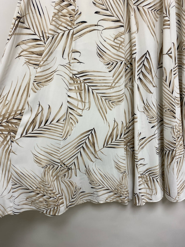 Wht House/Blk Mkt Size 4 White/Black Beige Maxi Ladies Skirt