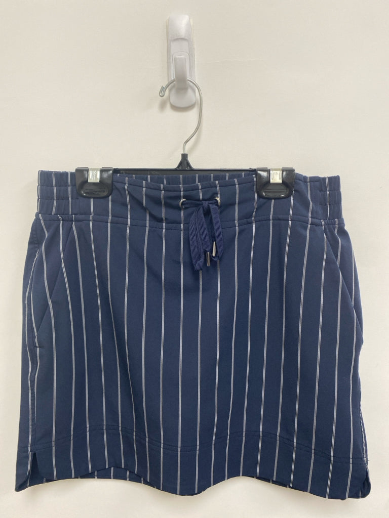 Athleta Size 4 Navy/White Stripes Athletic Skort