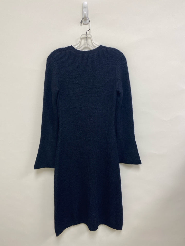 Size S Navy Texture Button Up Ladies Dress