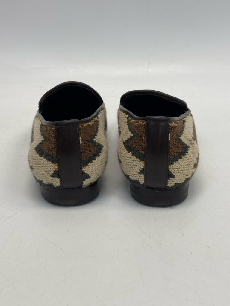 Ramon Tenza  Size 7 Beige Brown/Gray Knit Flats