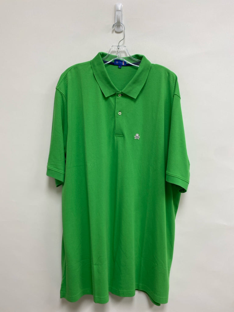 STITCH Size 2X Green Polo Men&
