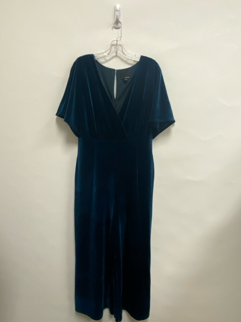 Greylin Size L Dark Blue Short Sleeve Ladies Jumpsuit
