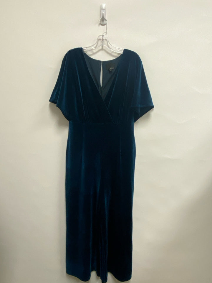 Greylin Size L Dark Blue Short Sleeve Ladies Jumpsuit