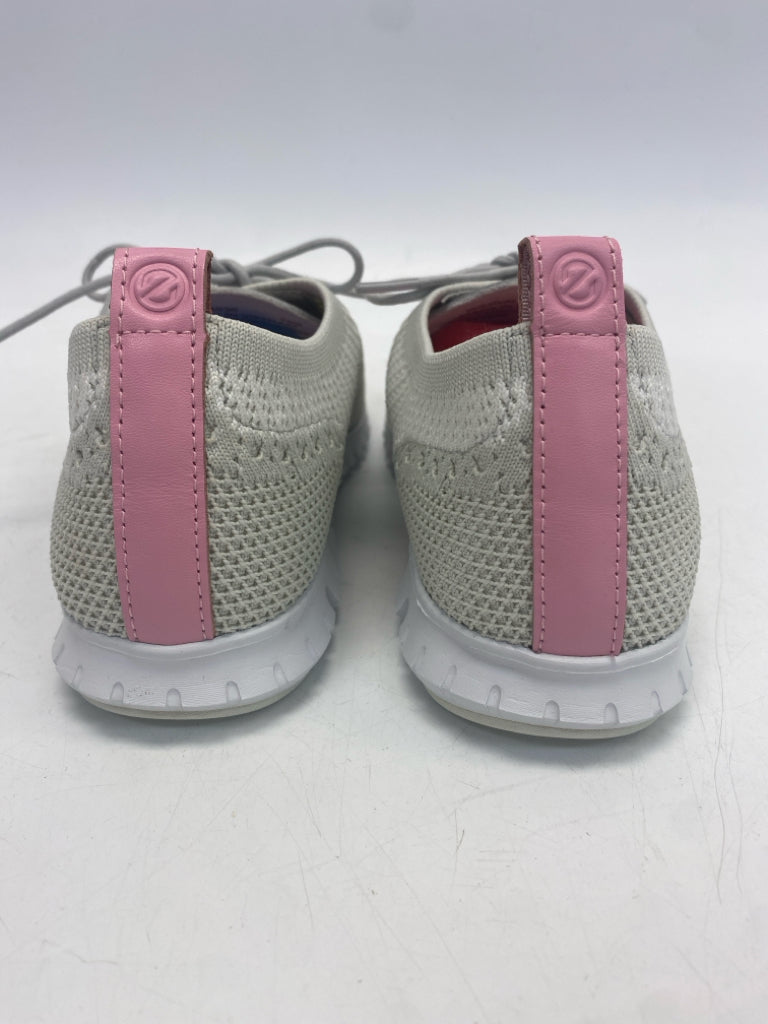 Cole Haan US Shoe Size 10 Gray Lace-up Knit Sneakers