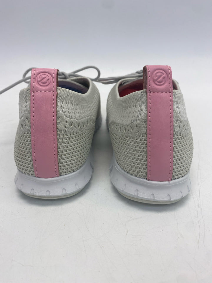 Cole Haan US Shoe Size 10 Gray Lace-up Knit Sneakers