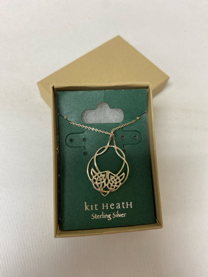NEW/PKG Silver Knot Necklace