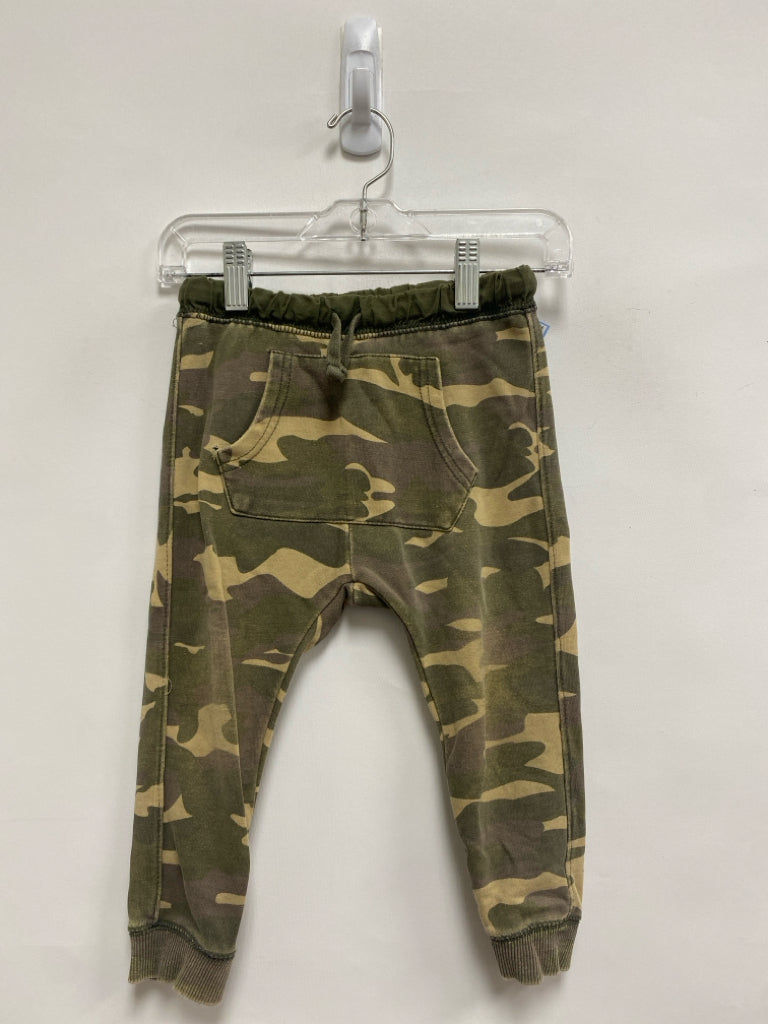 Zara SIZE 2/3 Olive Tan Camouflage Joggers Boy&