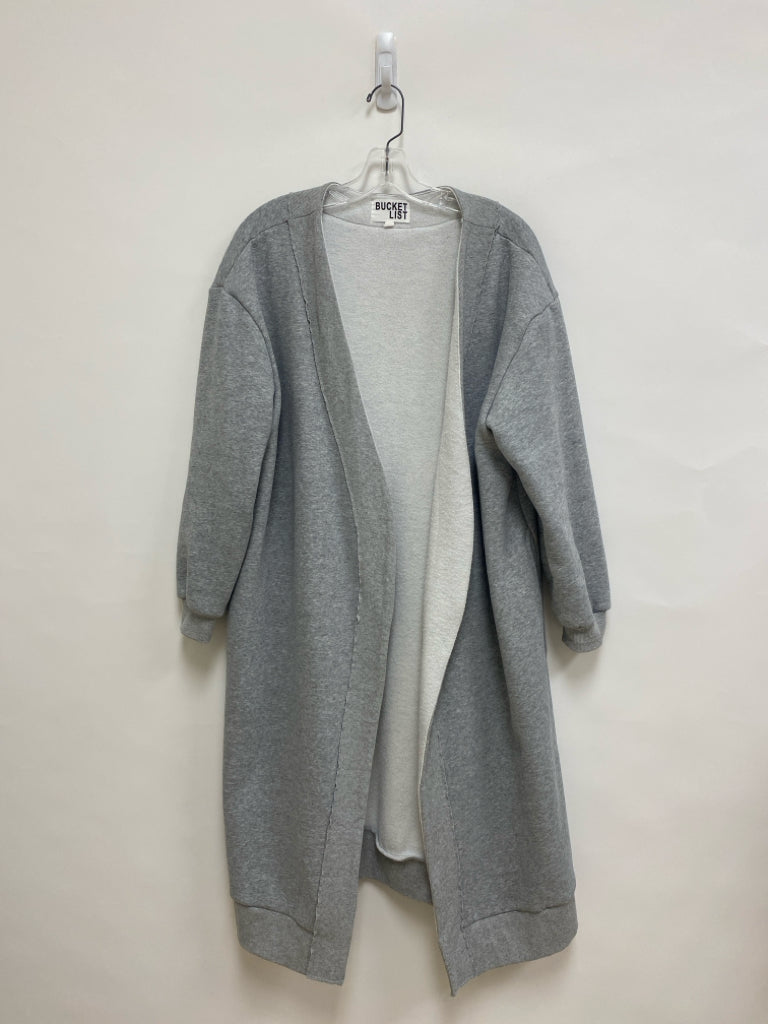 Size S Gray Heather Duster Fleece Ladies Jacket