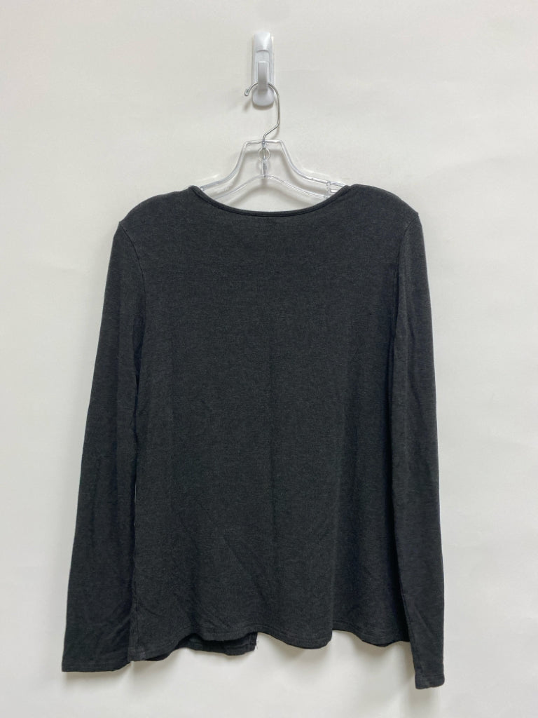 alo Size L Dark Gray Athletic Top